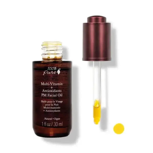 100% Pure Multi-Vitamin + Antioxidants PM Facial Oil - Gentle Skin Essentials